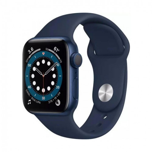 Apple Watch Series 6 GPS + Cellular 40mm Blue Aluminum Case w. Deep Navy Sport B. (M02R3) б/у